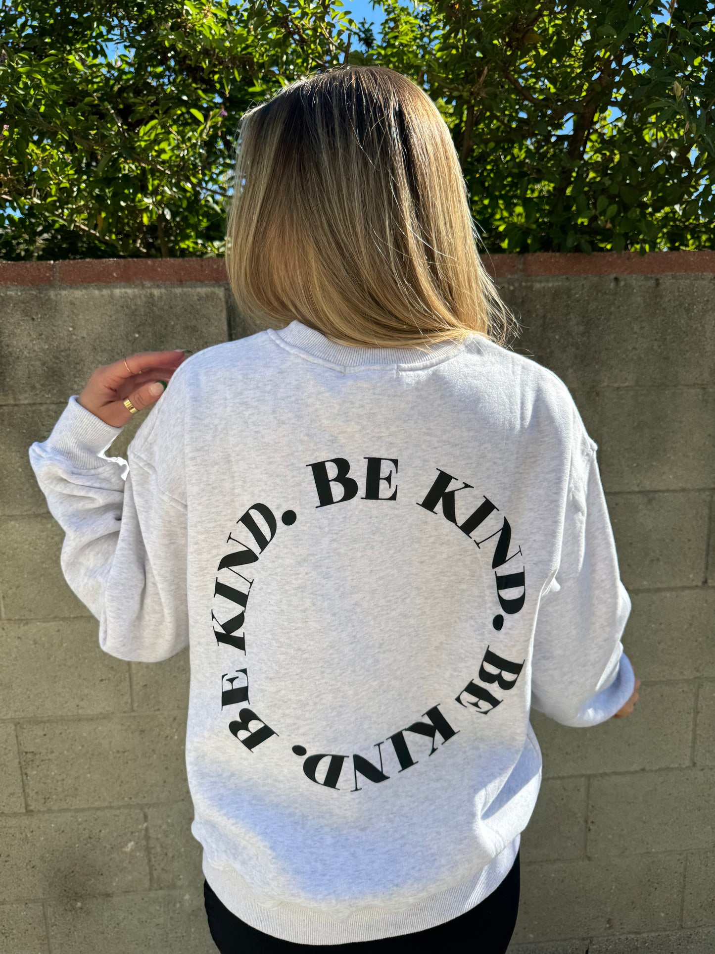 Heather Grey Be Kind Pullover