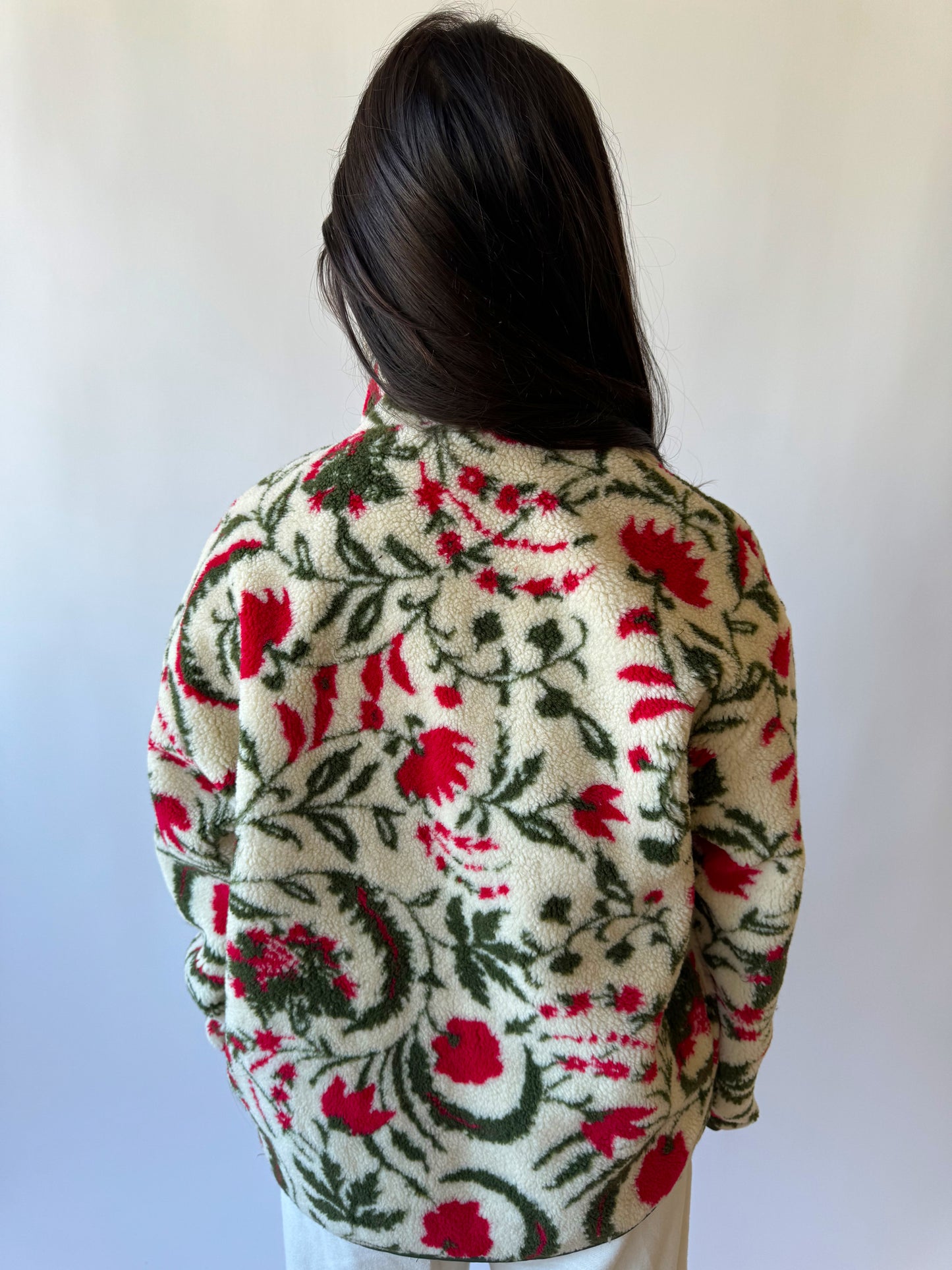 Floral Fleece Cozy Jacket